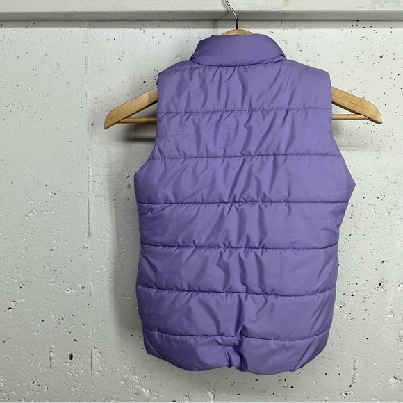 Puma Girls Youth size Small Purple Quilted Puffer Vest - Picture 6 of 10